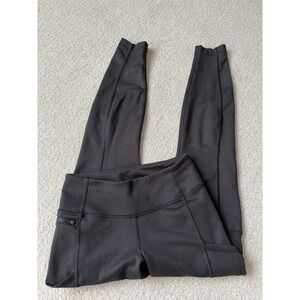 Patagonia Women Black High Rise Trail Running Hiking Leggings with Pockets XS